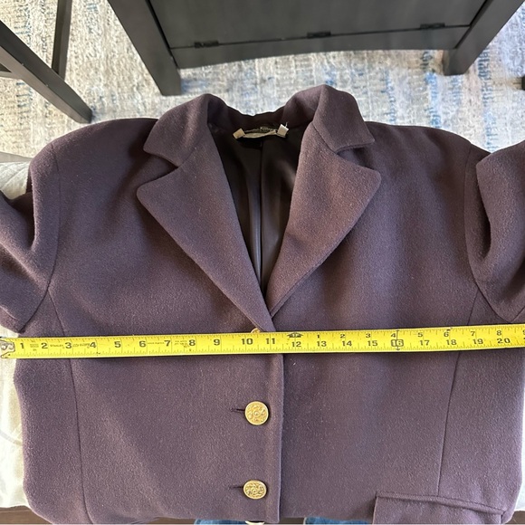 Salvatore Ferragamo Alpaca Wool Long Blazer Coat Made in Italy IT 42 US Size S - Picture 10 of 15
